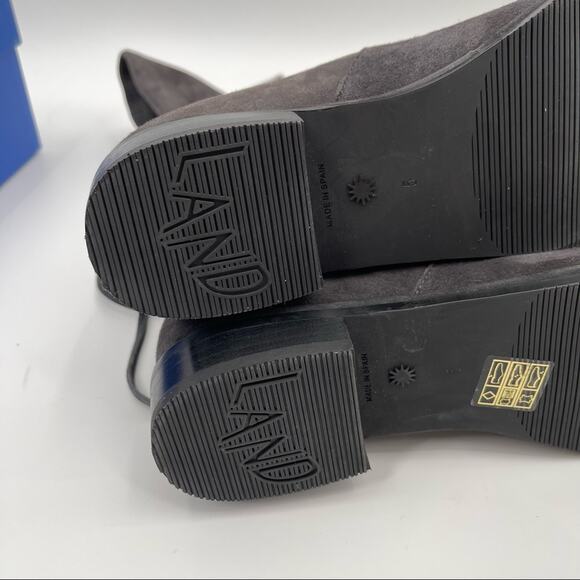 STUART WEITZMAN Lowland Boots Slate Gray Flat Suede Over the Knee NWT Size 5 - Picture 10 of 16